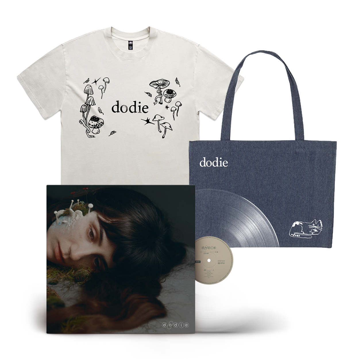 Not For Lack Of Trying Vinyl + T-Shirt + Tote Bag