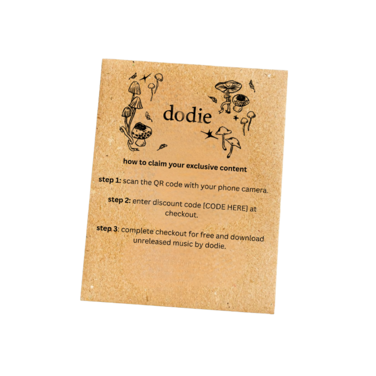 dodie - Not For Lack Of Trying Wildflower Seed Packet + Album Download